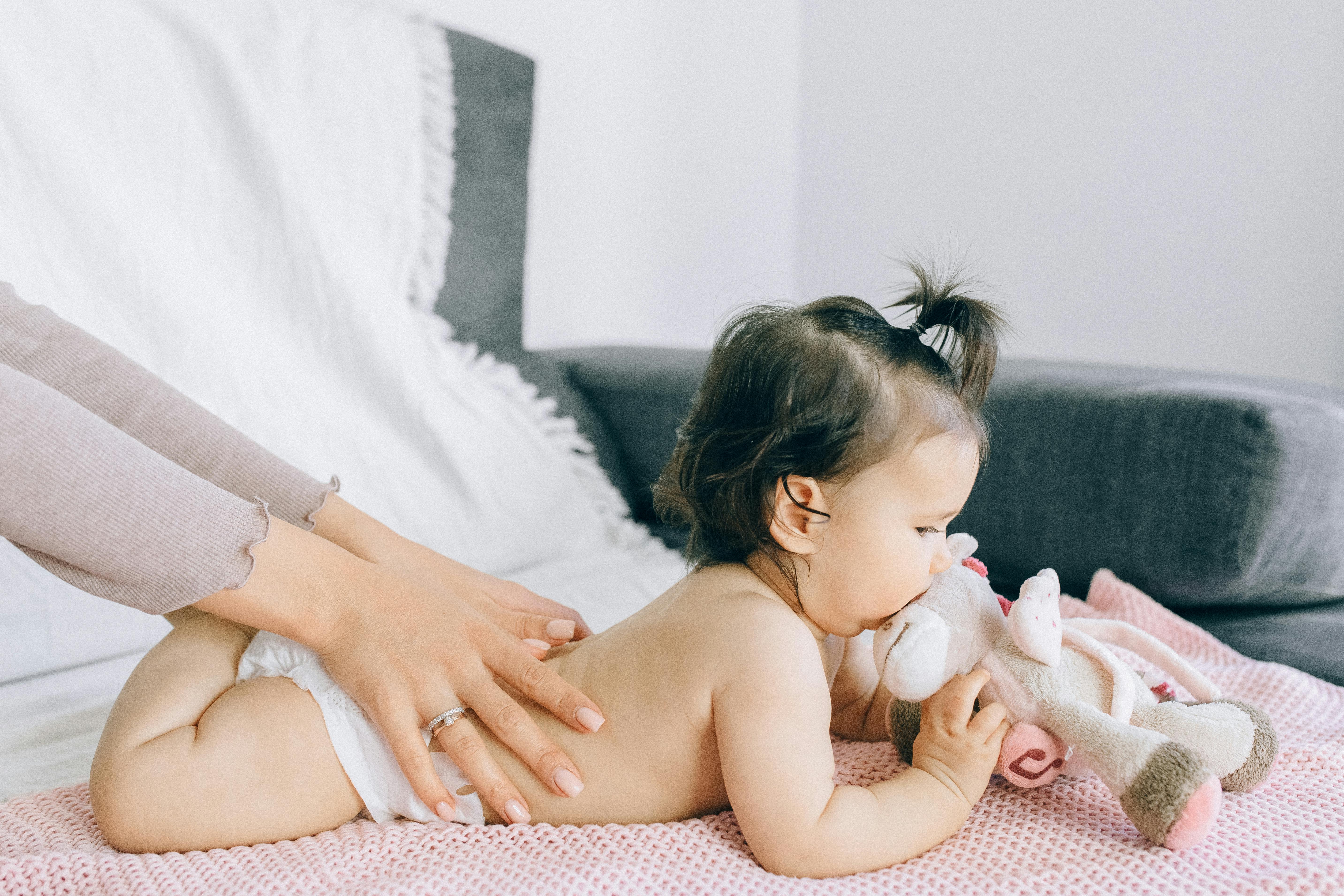 Baby with parent
